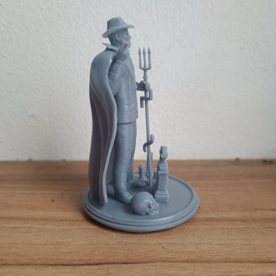 Exu Tranca Rua das Almas em miniatura impresso em 3D
