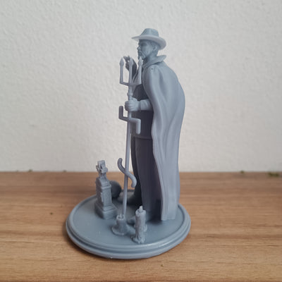 Exu Tranca Rua das Almas em miniatura impresso em 3D