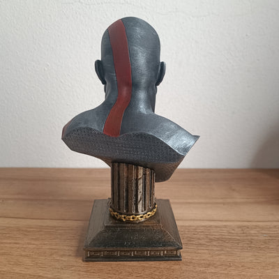 Busto (V1) Kratos God of War em miniatura impresso em 3D