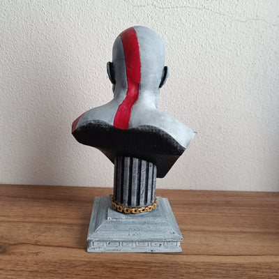 Busto (V1) Kratos God of War em miniatura impresso em 3D