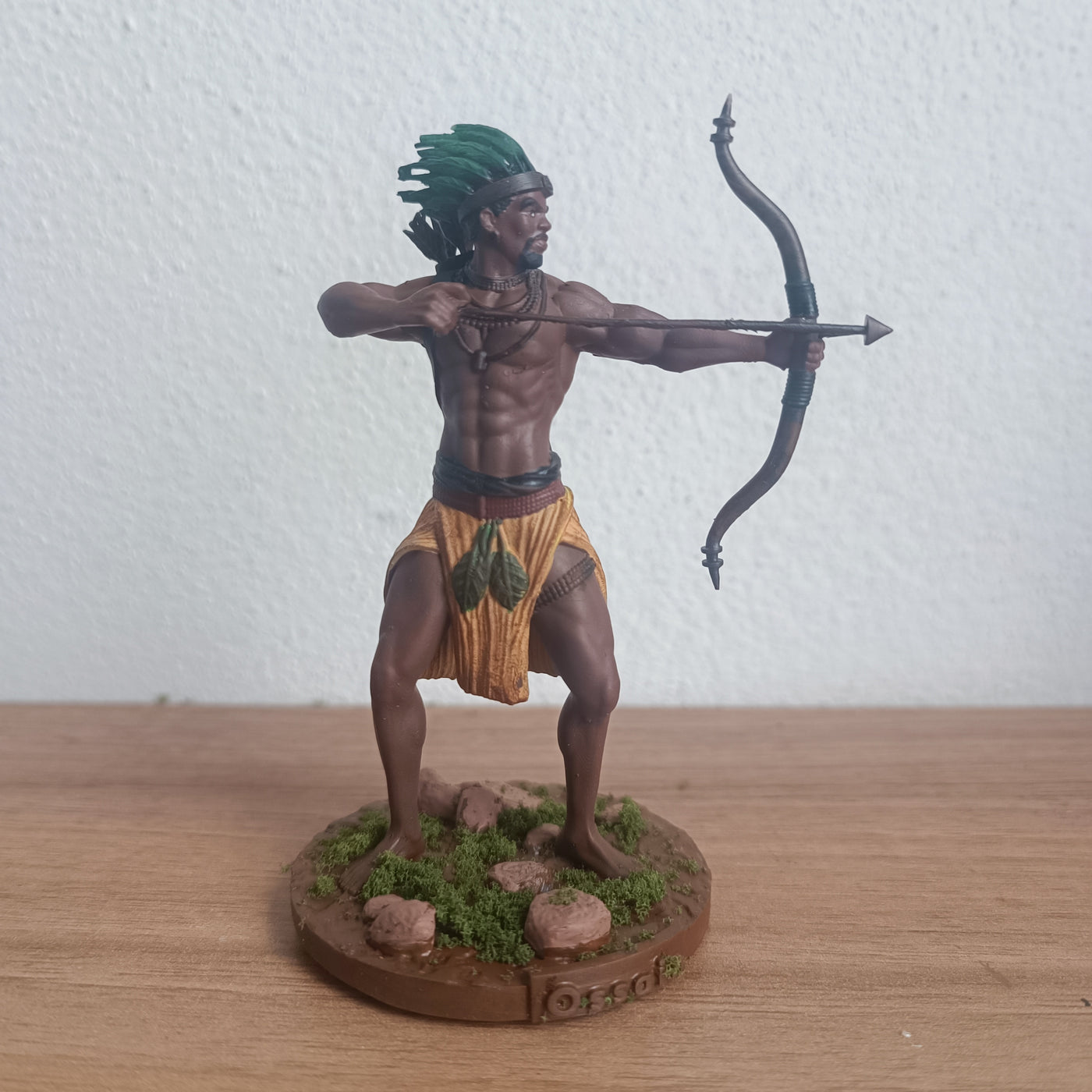 Oxóssi em miniatura impresso em 3D