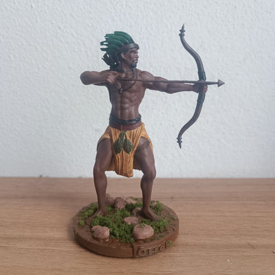 Oxóssi em miniatura impresso em 3D