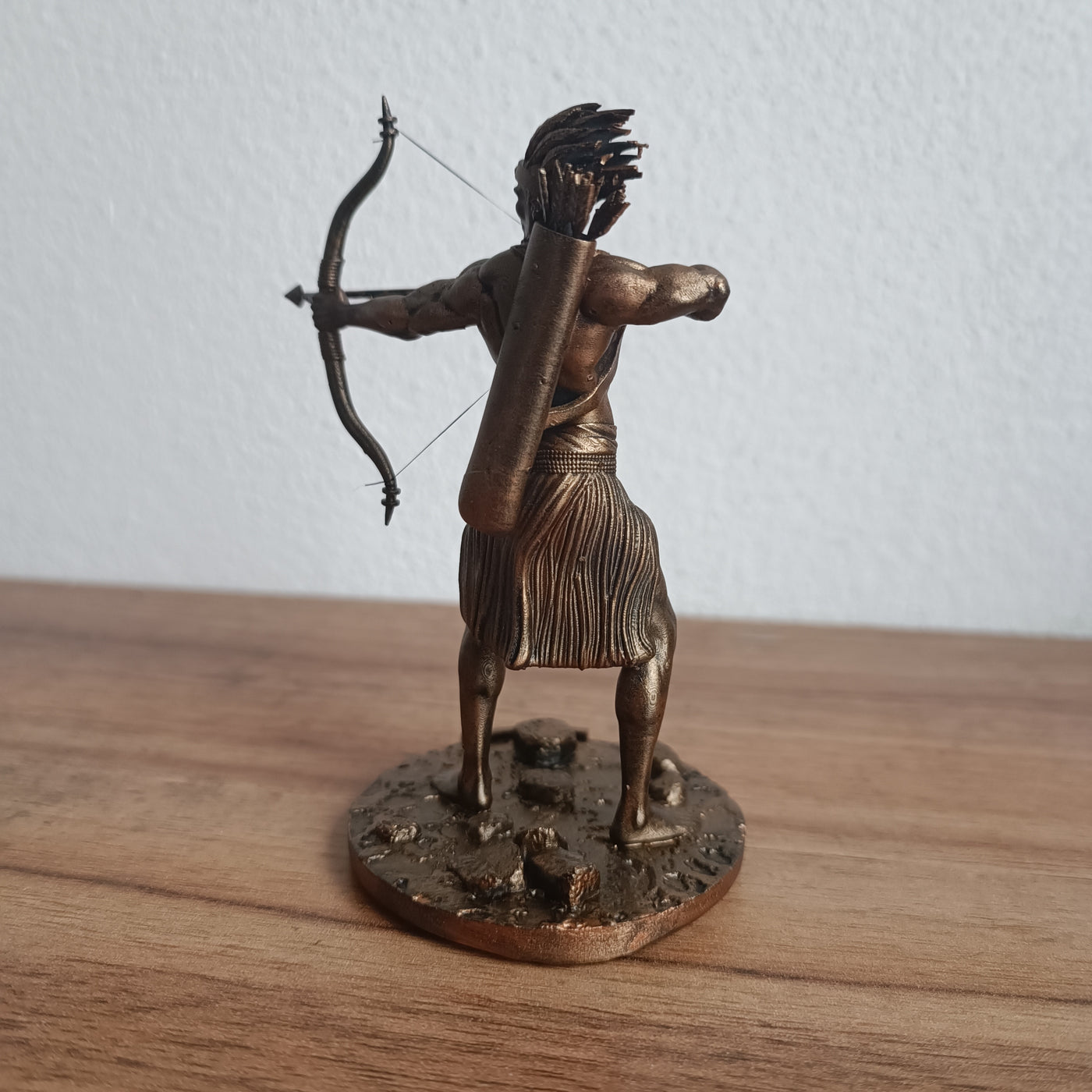 Oxóssi em miniatura impresso em 3D