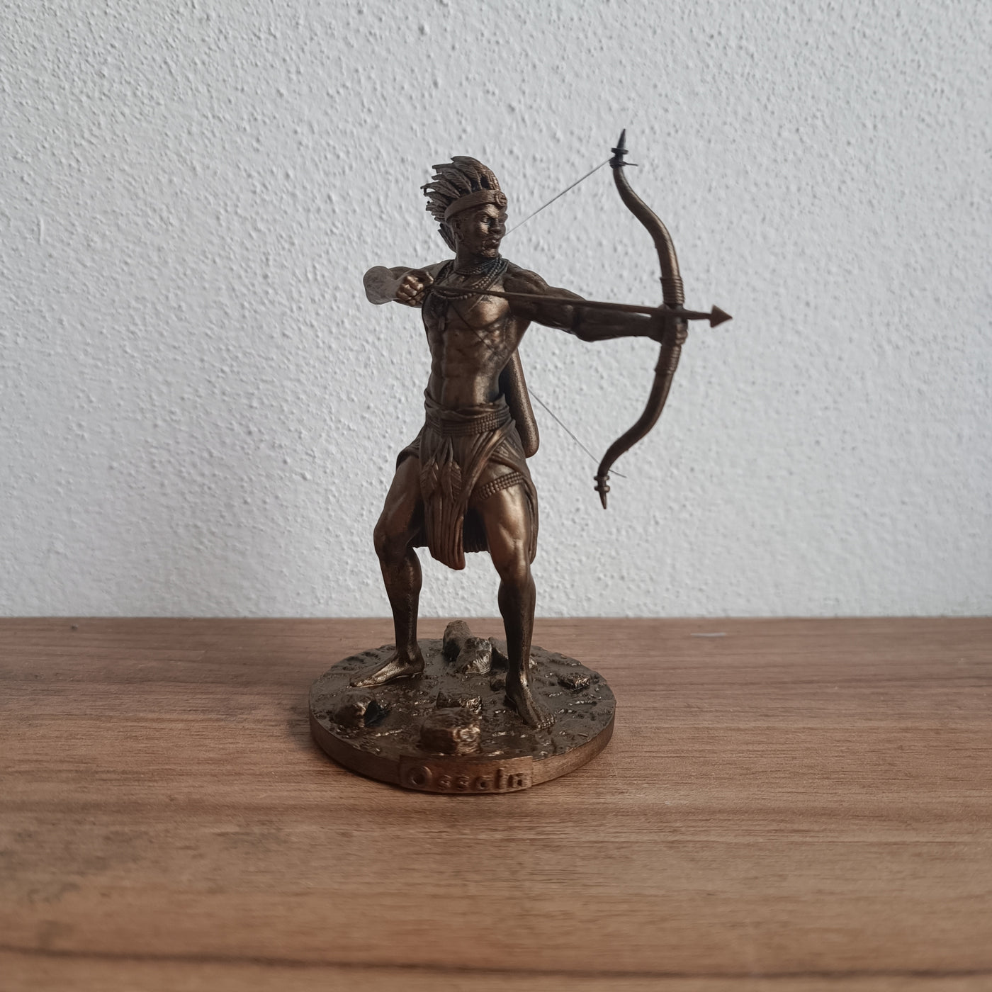 Oxóssi em miniatura impresso em 3D