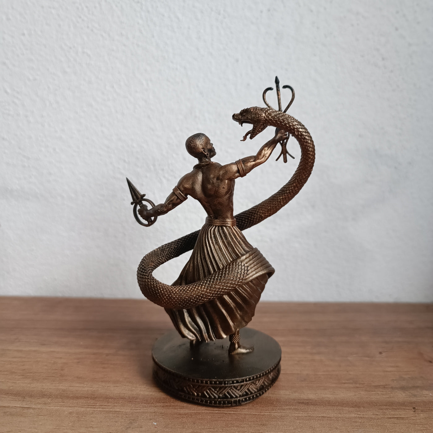 Oxumaré em miniatura impresso em 3D