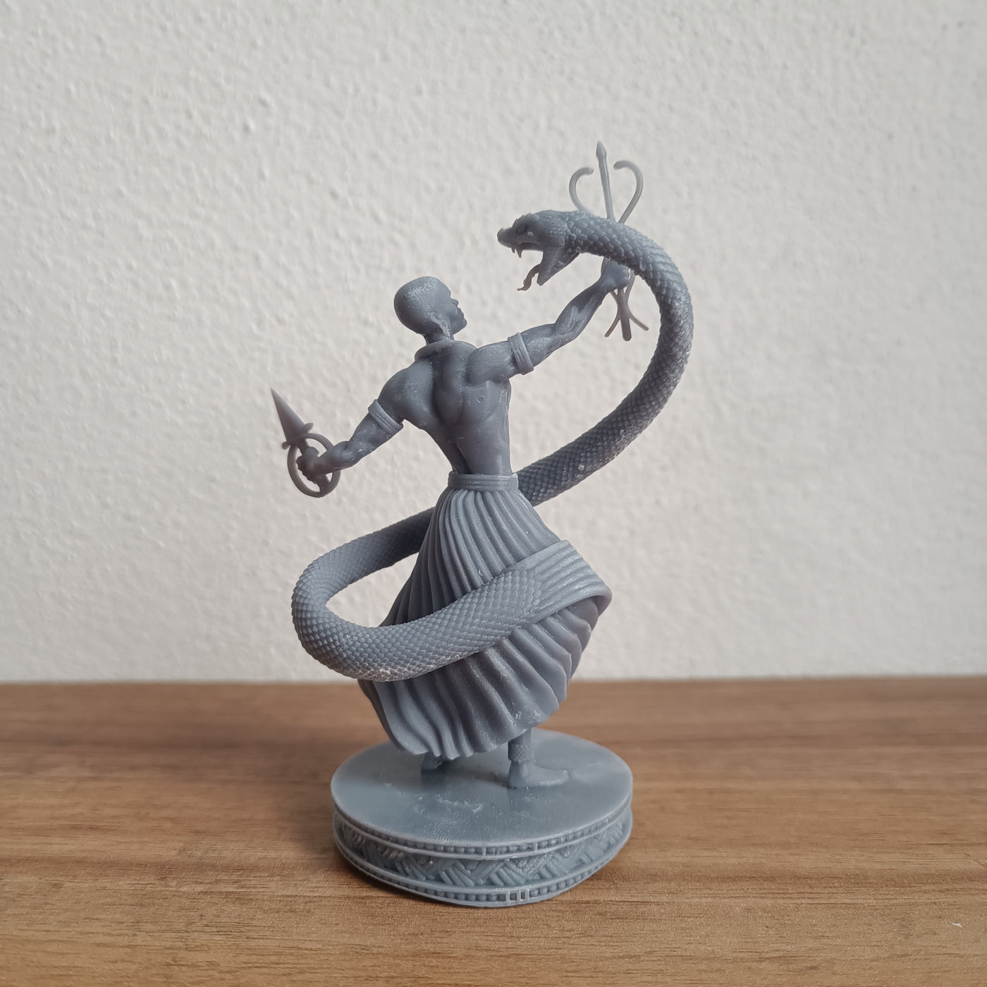 Oxumaré em miniatura impresso em 3D
