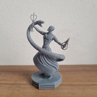 Oxumaré em miniatura impresso em 3D