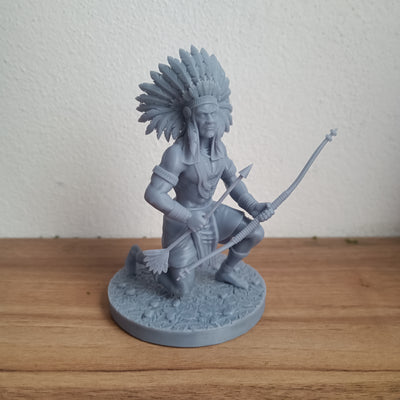 Pena Branca em miniatura impresso em 3D