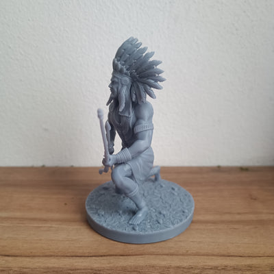 Pena Branca em miniatura impresso em 3D