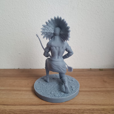 Pena Branca em miniatura impresso em 3D