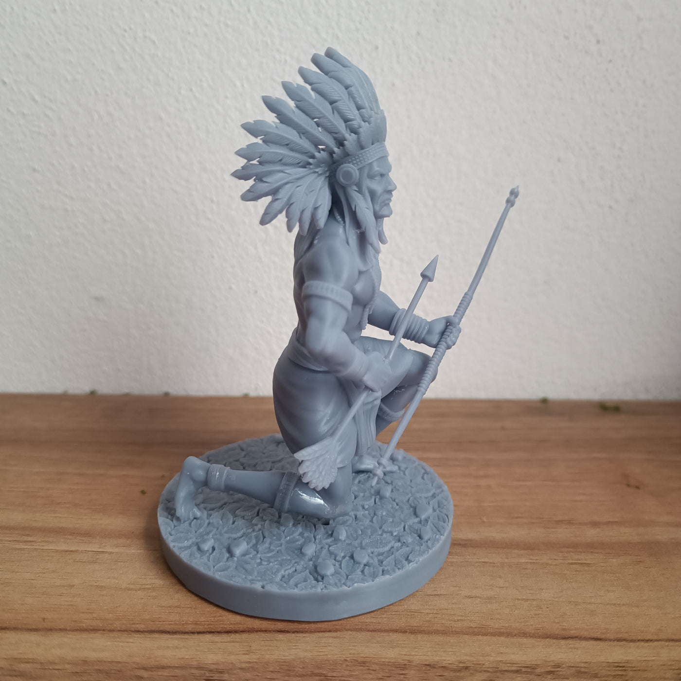 Pena Branca em miniatura impresso em 3D