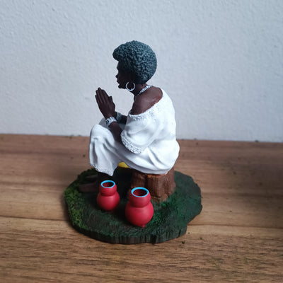 Preta Velha em miniatura impressa em 3D