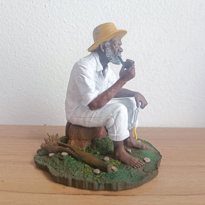 Preto Velho em miniatura impresso em 3D