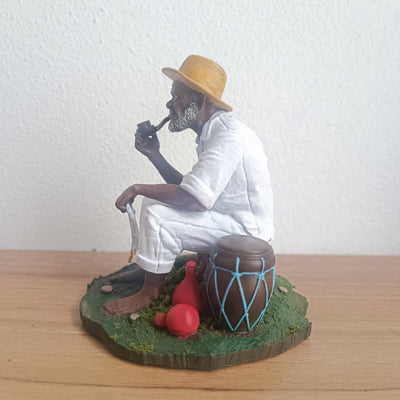 Preto Velho em miniatura impresso em 3D