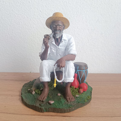 Preto Velho em miniatura impresso em 3D