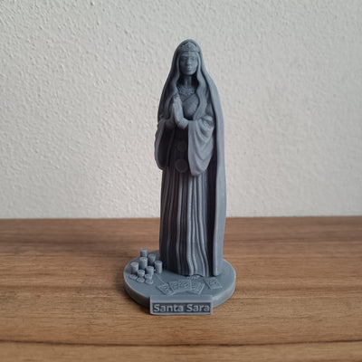 Santa Sara em miniatura impressa em 3D