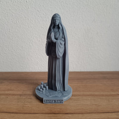Santa Sara em miniatura impressa em 3D