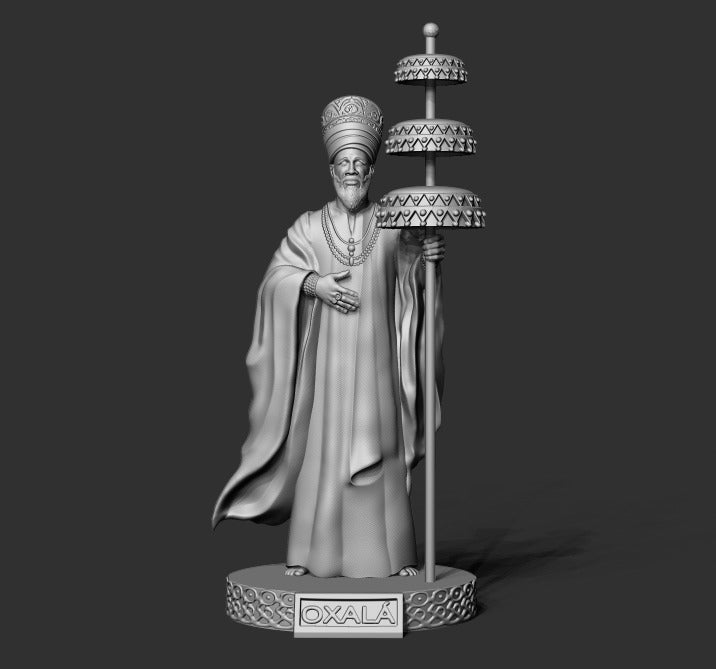 Oxalá em miniatura impresso em 3D