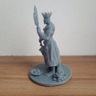 Xangô em miniatura impresso em 3D
