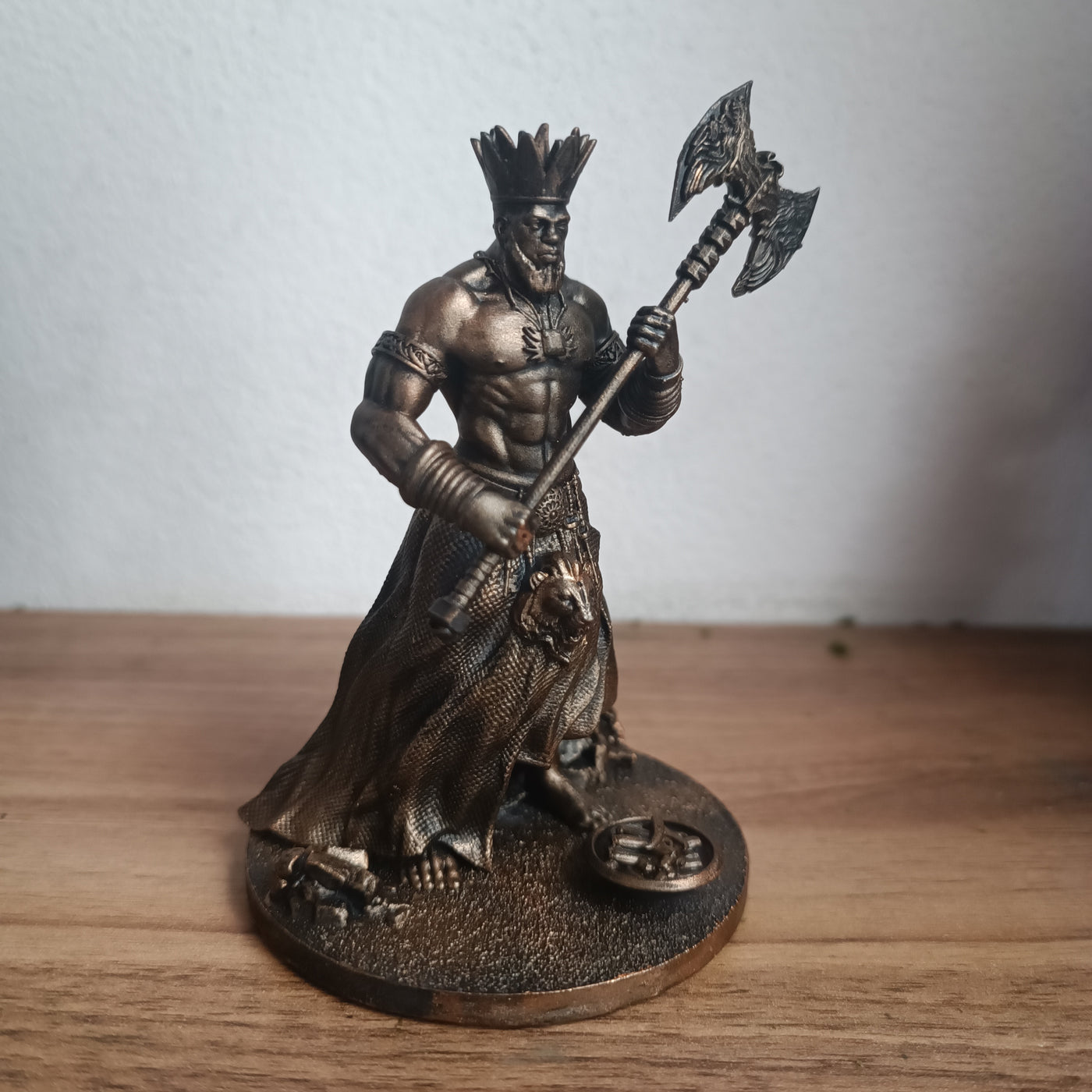 Xangô em miniatura impresso em 3D